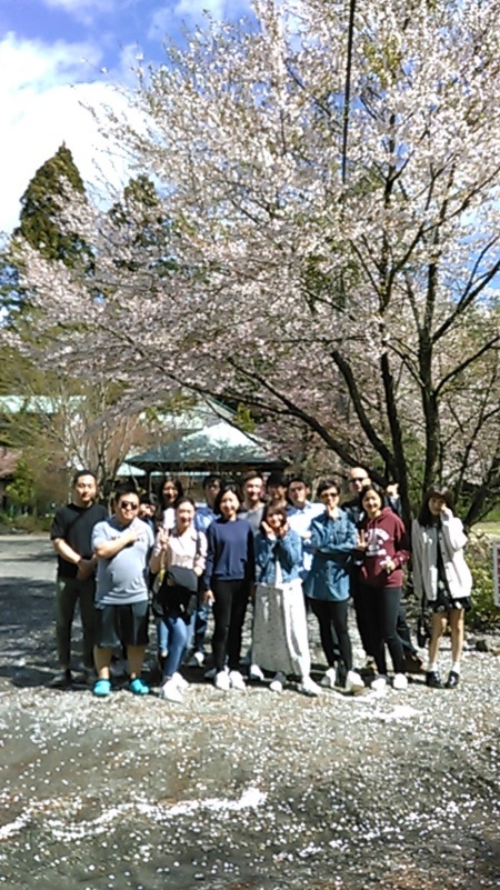 桜の季節に皆様がお出で下さいました。